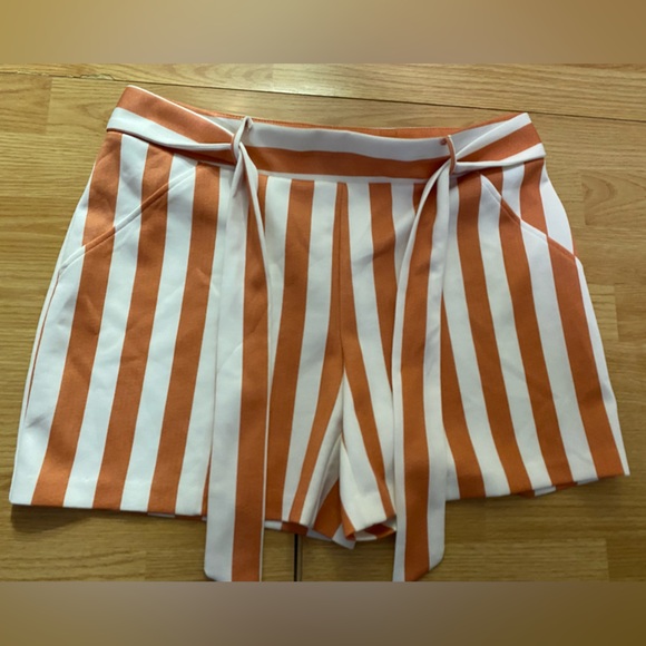 NYC Pants - NYC Orange and White Shorts
